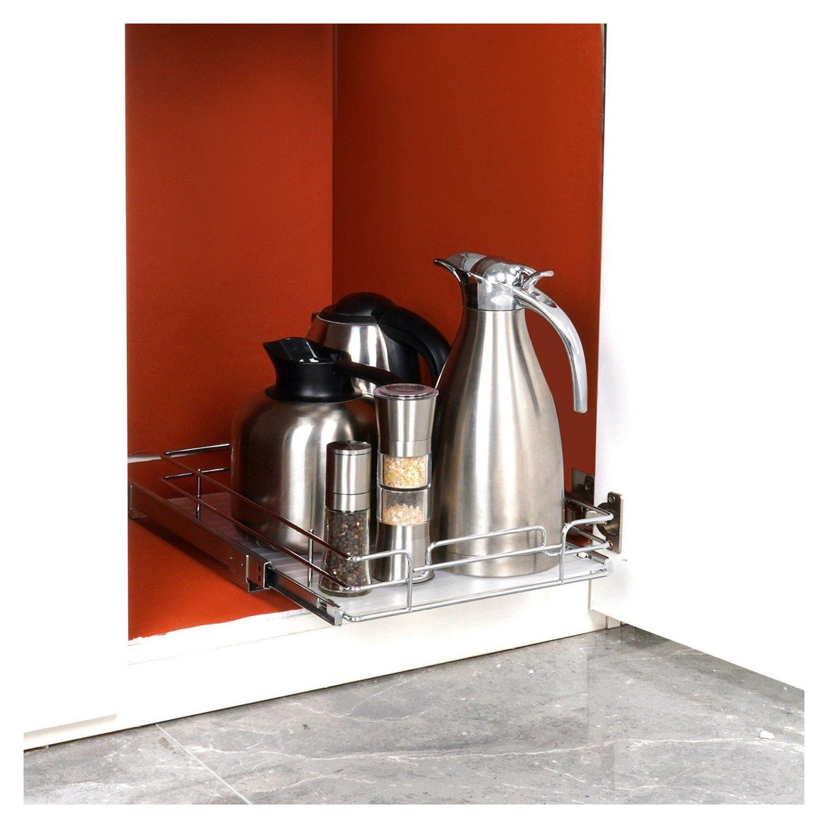 Chrome Steel Roll Out Drawers Y47227