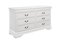 White 6-Drawer Wood Dresser S53476