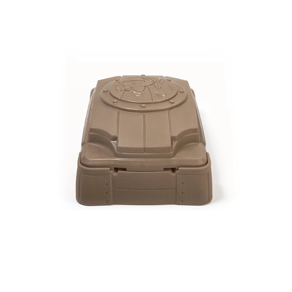 Brown Plastic Kids Sandbox with Cover H886
