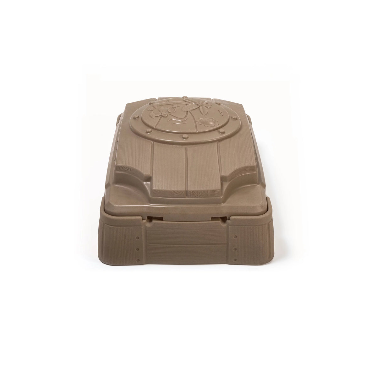 Brown Plastic Kids Sandbox with Cover H886