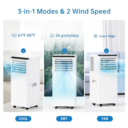 8,000BTU 3-in-1 Portable Air Conditioner L838