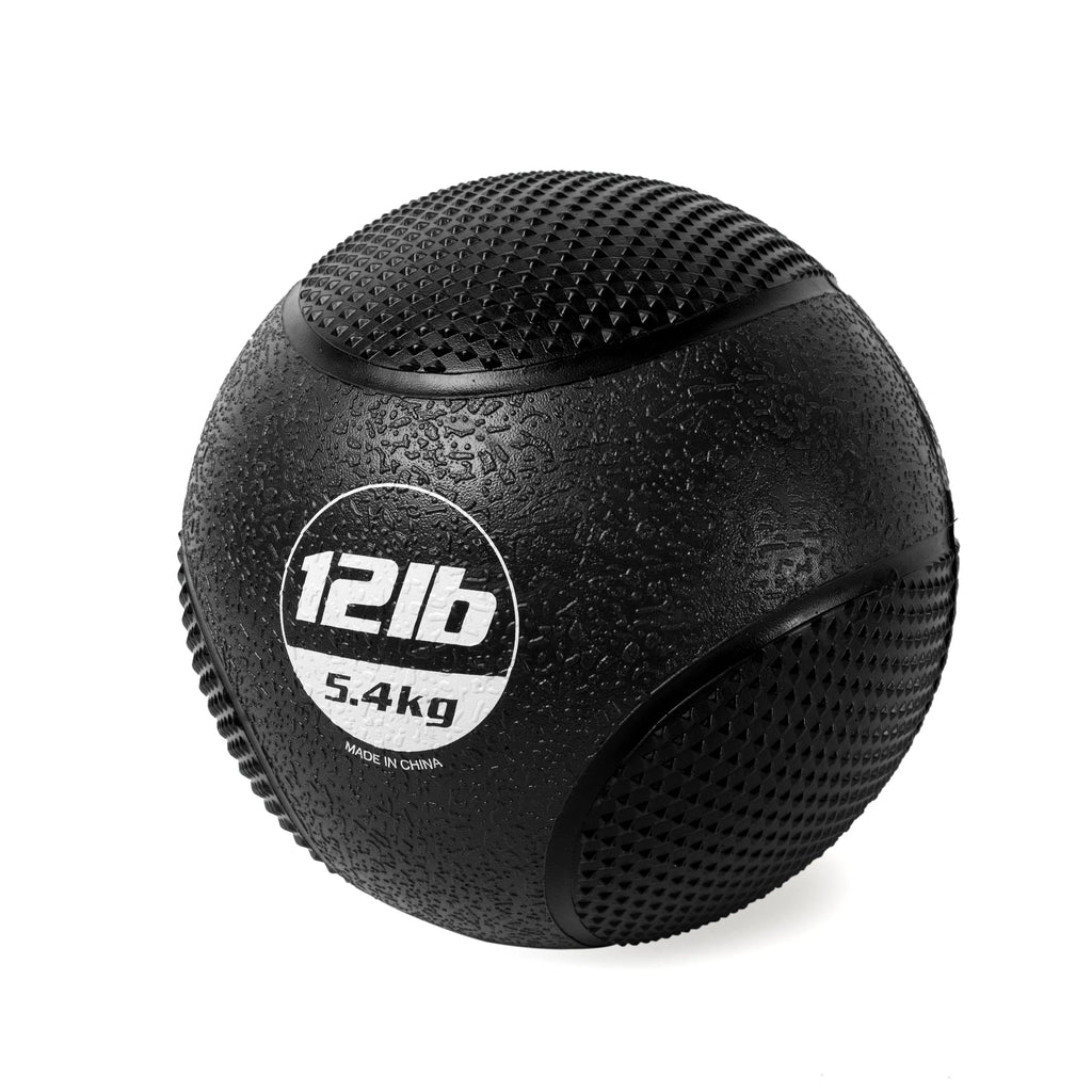Weighted Rubber Textured Medicine Ball, 6 lbs F52176