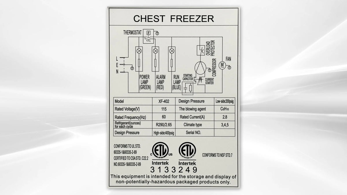 50 inch 13 cu ft Chest Freezer I502003