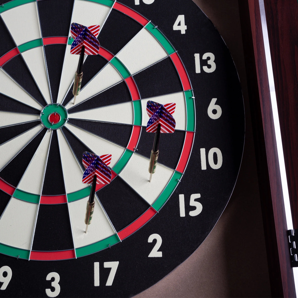 Steel-Tip Dart Board Cabinet Set T9743