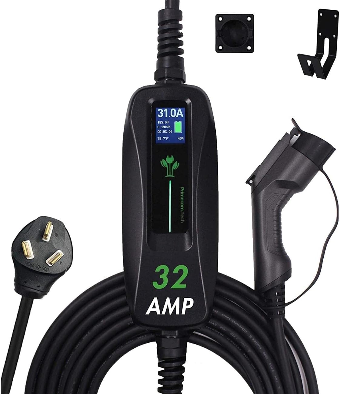 30 Feet Level 2 Electric Vehicle Charger 40 Amp Z664