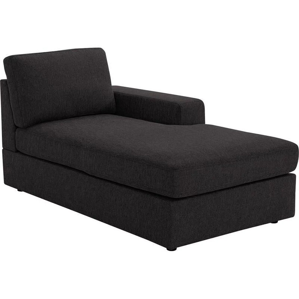 Gray Fabric 4-Seater Sectional Sofa with Reversible Chaise M7574