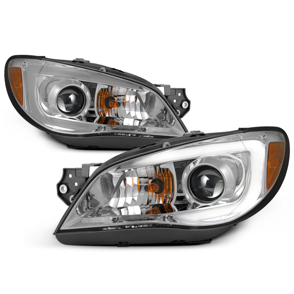 Chrome Housing Clear Lens Projector Headlights K722