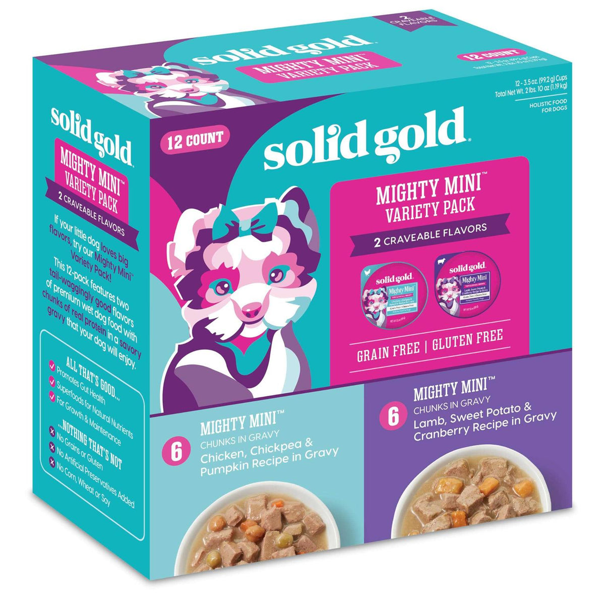 Solid Gold Mighty Mini Variety Pack Wet Dog Food Z922109