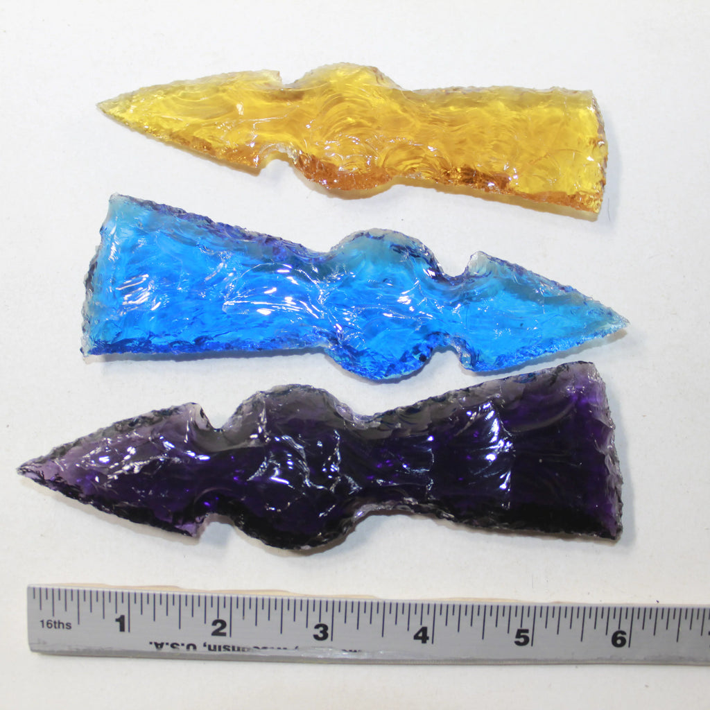 Glass Ornamental Tomahawk Heads W12957