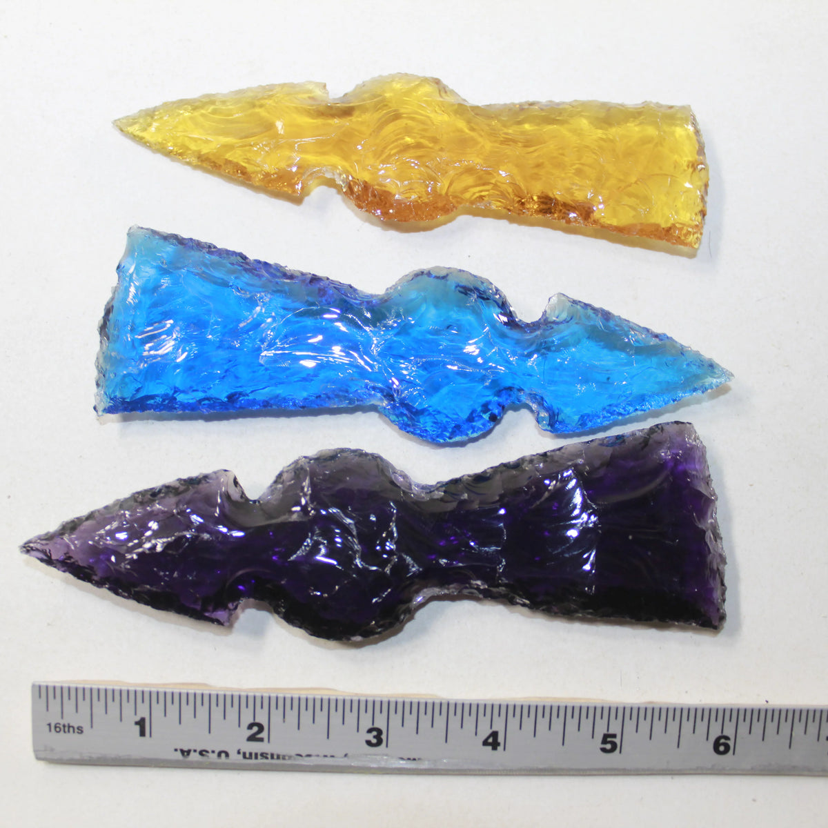 Glass Ornamental Tomahawk Heads W12957