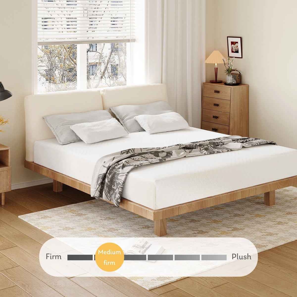 White Twin 6 inch Memory Foam Mattress Y86028