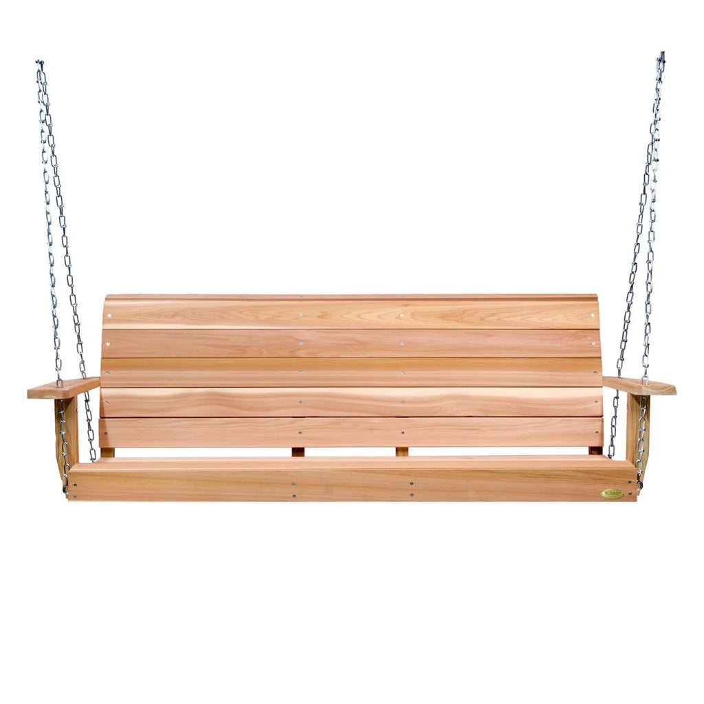 Natural Cedar Wooden Porch Swing E128