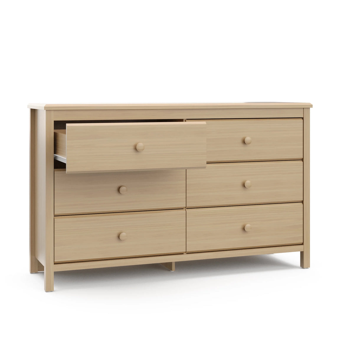 White 6 Drawer Kids Double Dresser L5203