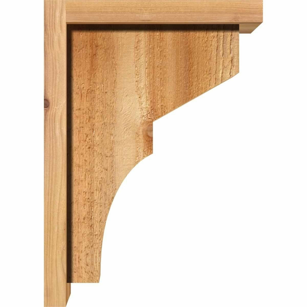 Monterey Rough Sawn Corbel with Backplate, Western Red Cedar N816
