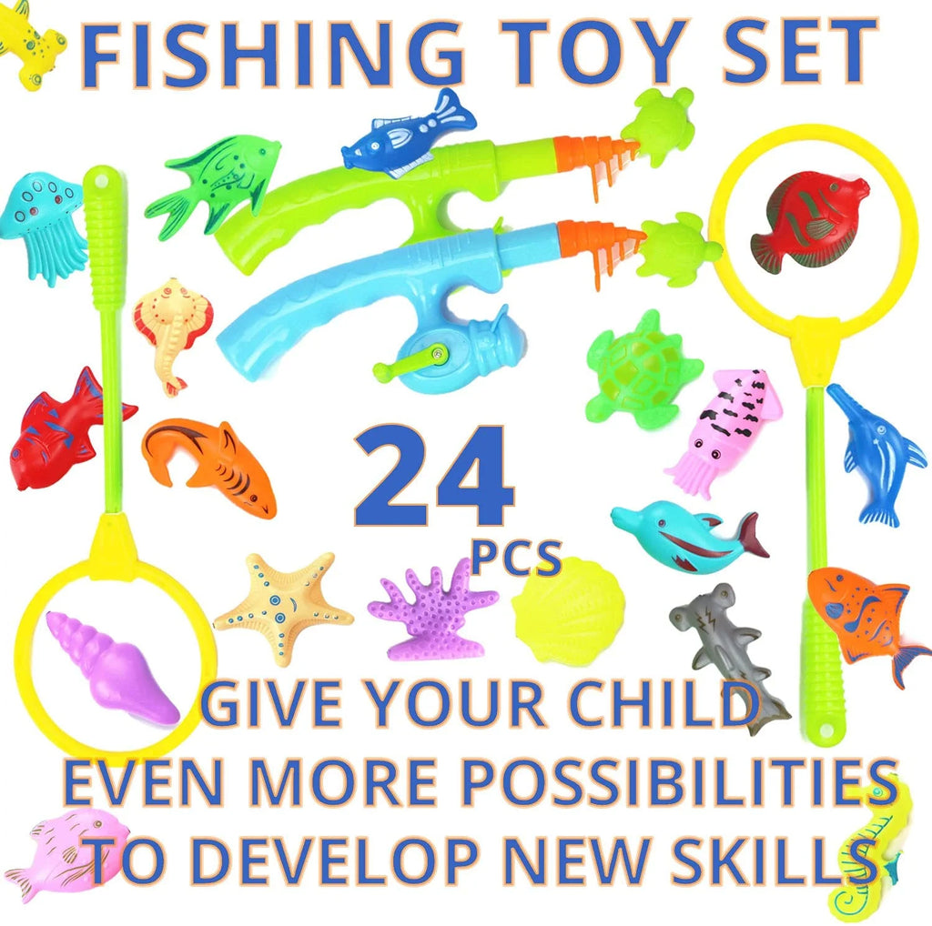 Set of 11 pcs Stepping Stones with 24 pcs Fishing Rod Set Bundle O4710
