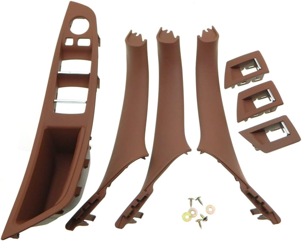 7PCS Carbon Fiber Pattern Inner Trim Door Handle Replacement Pack of 2 I8738