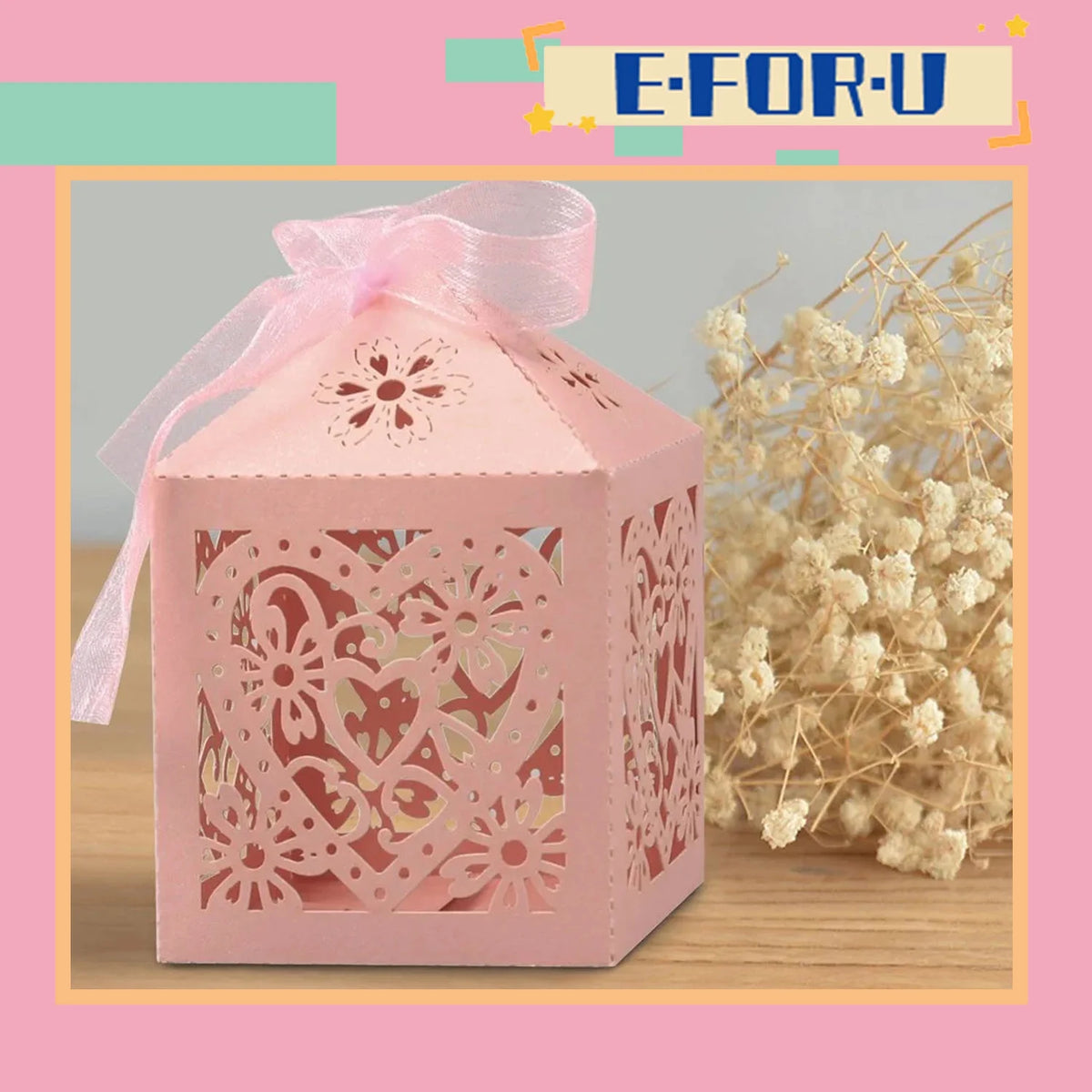 Laser Cut Wedding Candy Gift Box U347