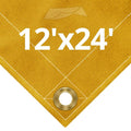 10 oz Tan Canvas Tarps 12 x 24 P4912