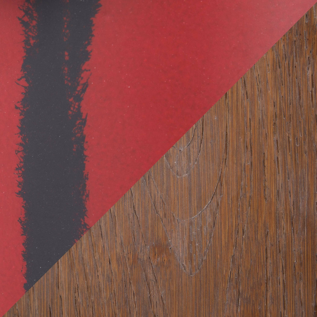 Industrial Barstool in Metal and Wood (Red) A710449