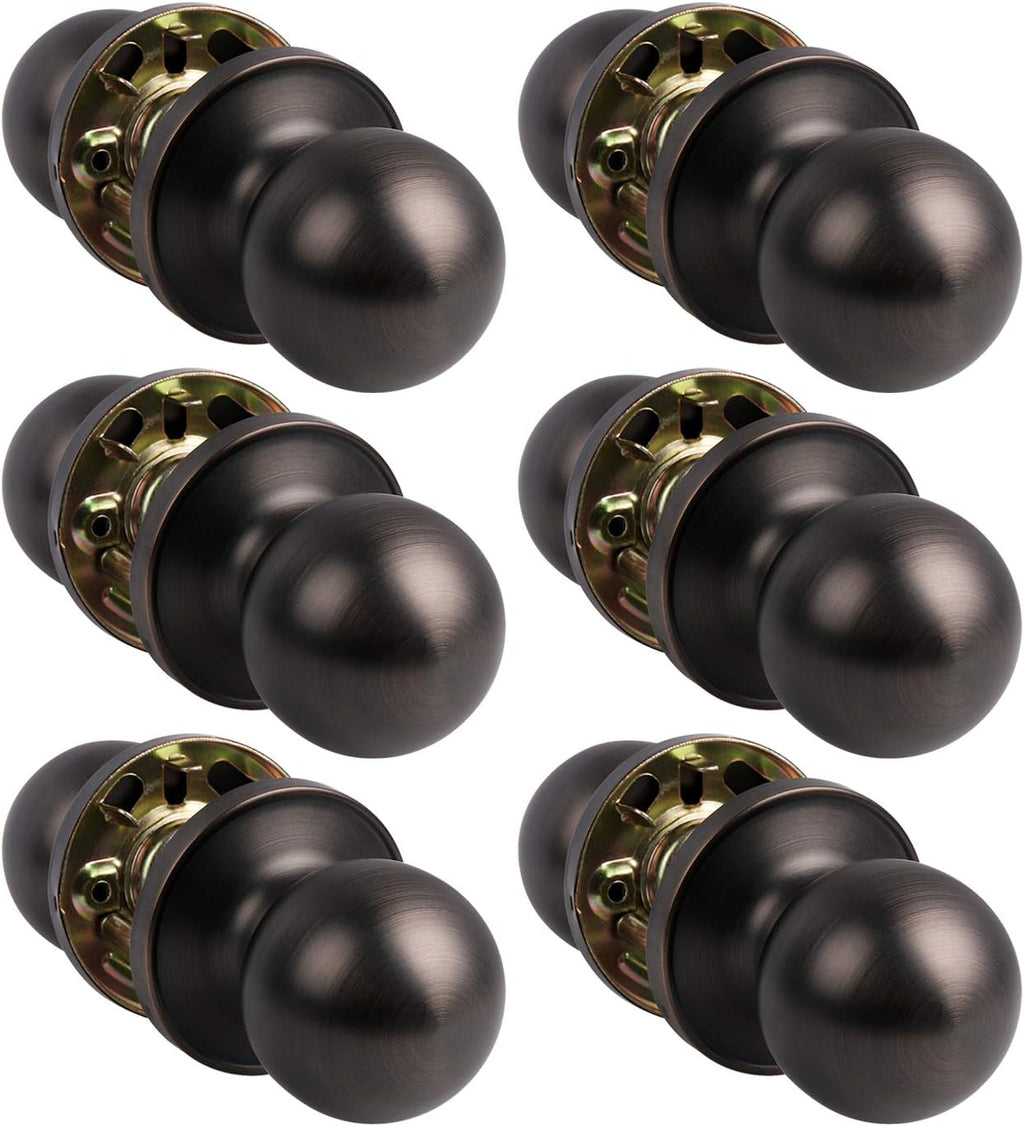 Oil Rubbed Bronze Door Knob Set with Concealed Screws J209