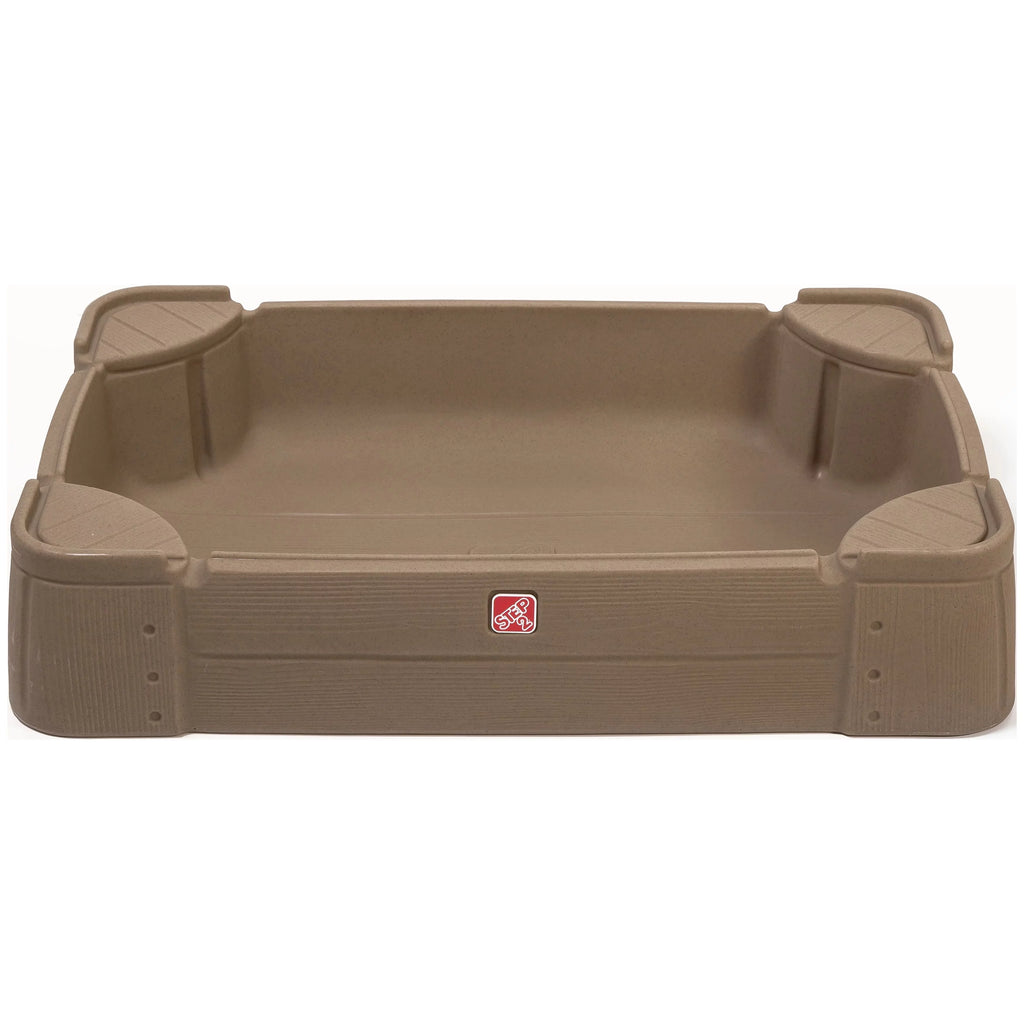 Brown Plastic Kids Sandbox with Cover H886