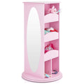 Pink Rotating Dress-Up Storage Armoire with 2 Mirrors R956