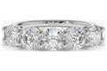 Solid 950 Platinum Moissanite Engagement Band L472