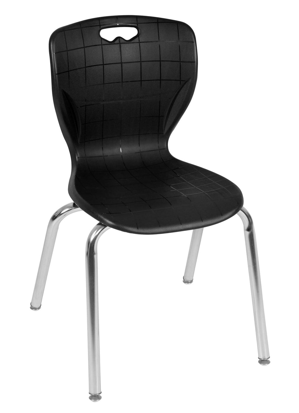 30x22 Square Height Adjustable Classroom Table with 4 Stack Chairs N6168