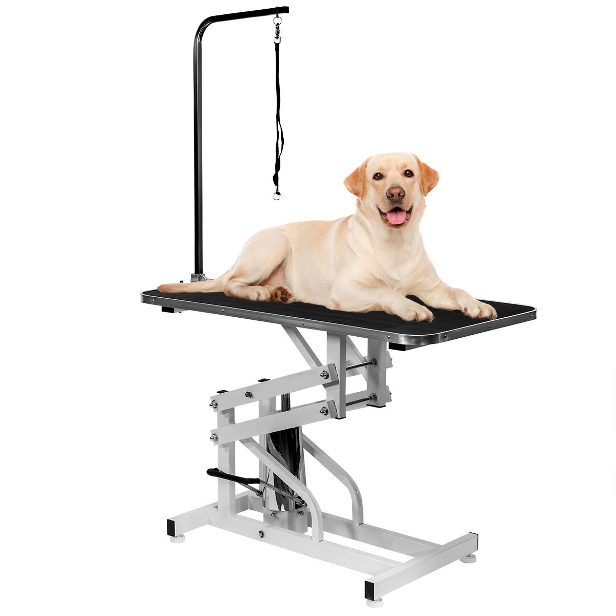 Hydraulic Pet Grooming Table with Adjustable Arm Noose M702767