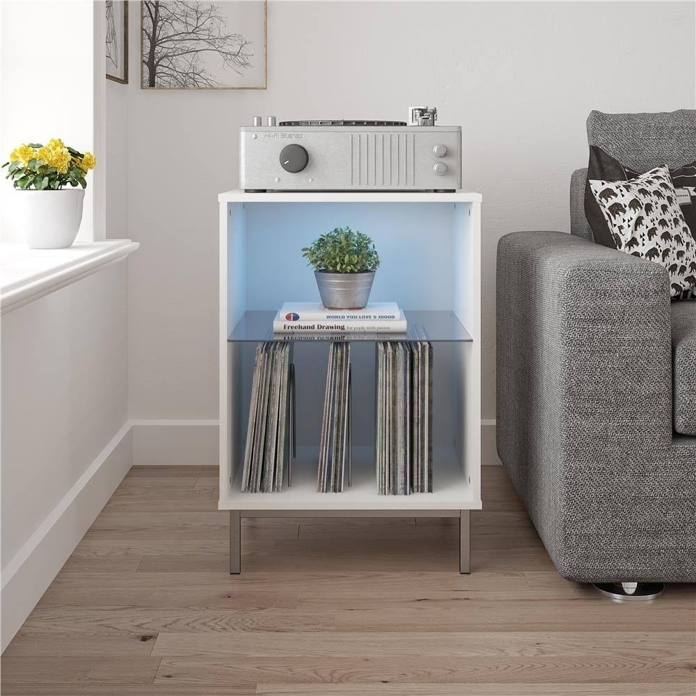 White Turntable Stand V3040