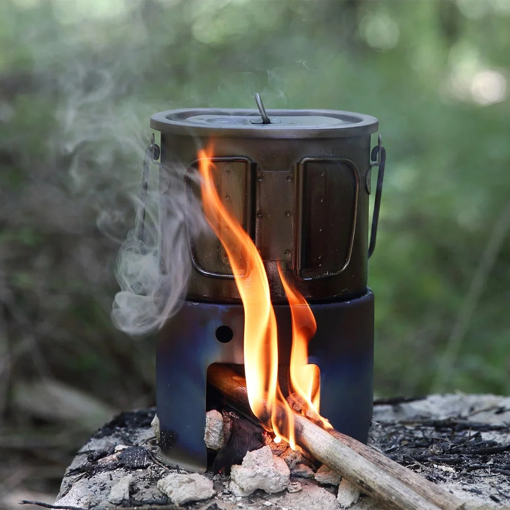 Outdoor Cookware Set Pot And Stove Portable Equipment K61007