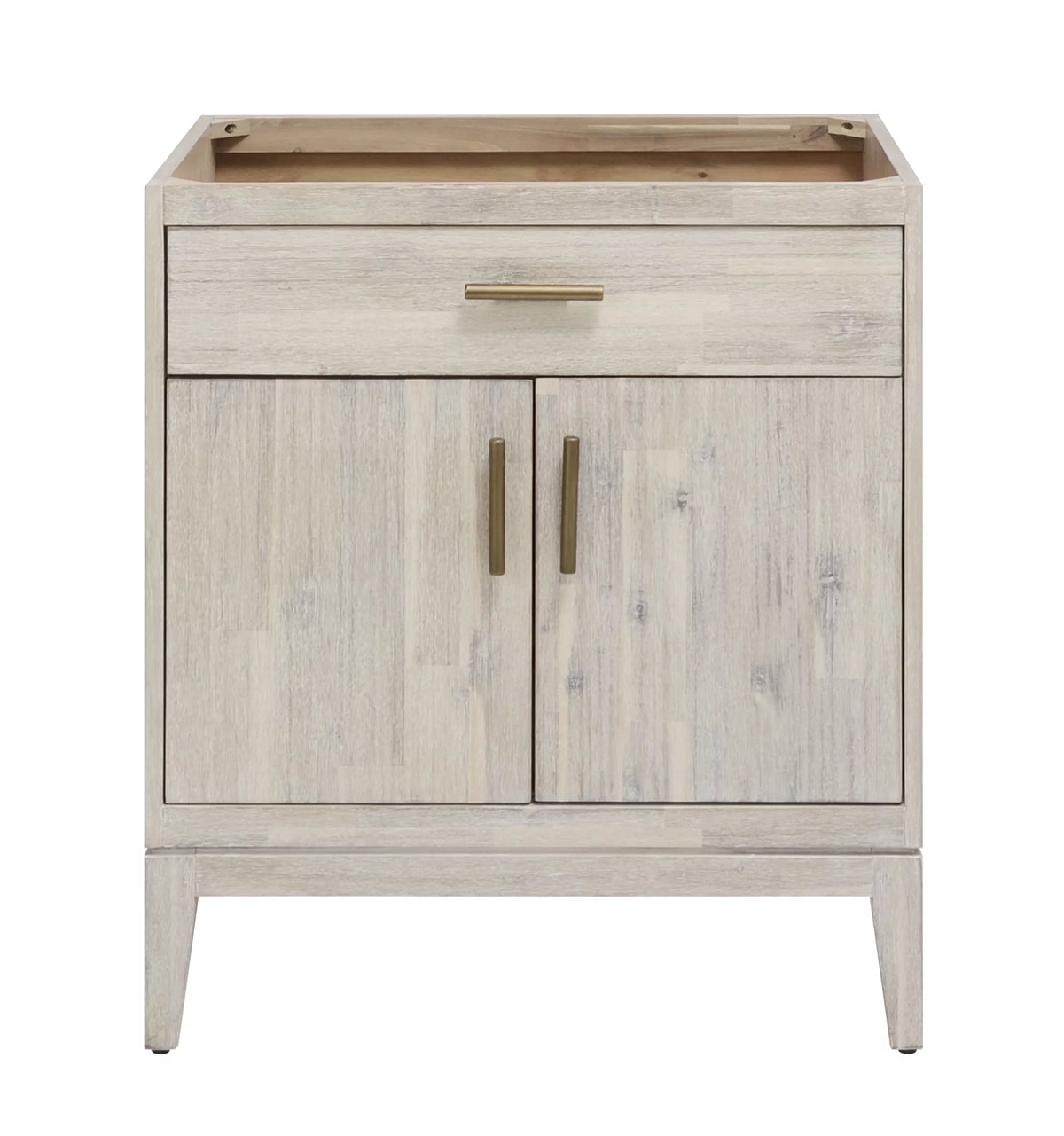 30" Free Standing Hardwood Vanity Cabinet Only Chalky White Z11823
