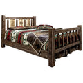 Full Size Bed with Pine Tree Design U241292