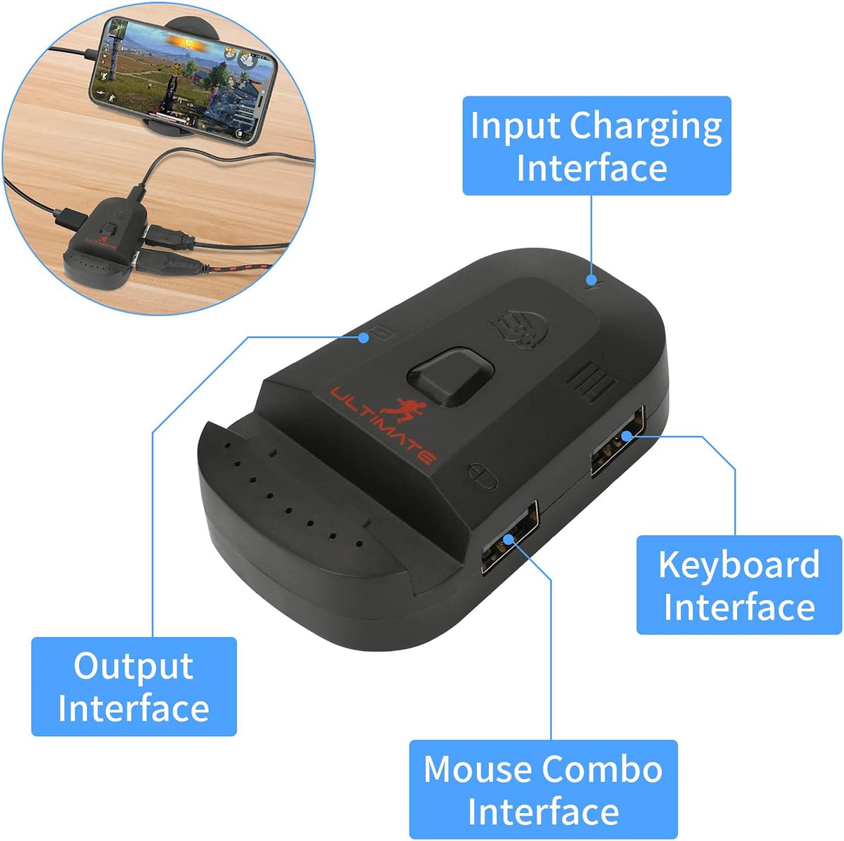 Wired Mechanical RGB LED Backlit Gaming Keyboard and Mouse Combo Q263217