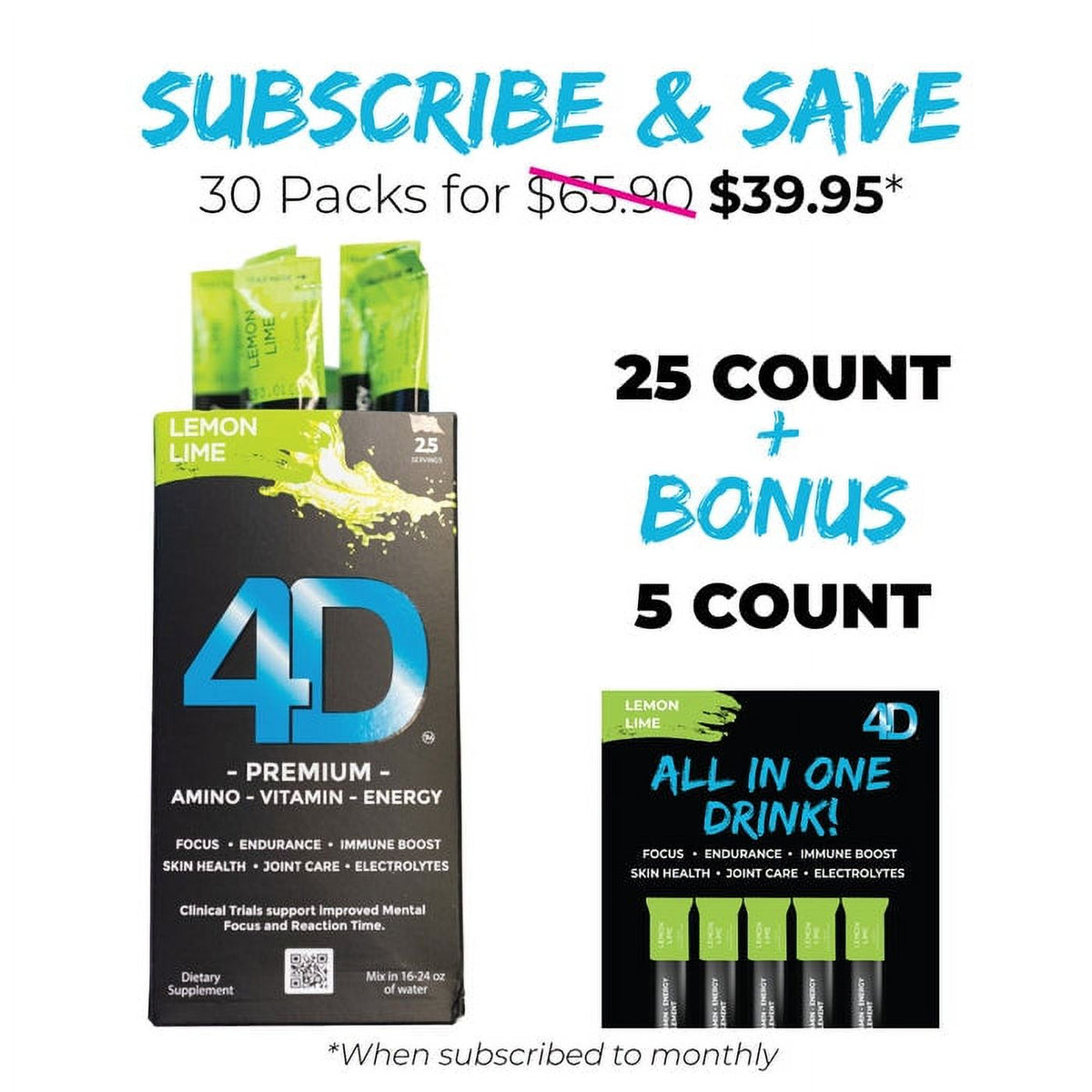 4D Lemon Lime 25 unit box J5511