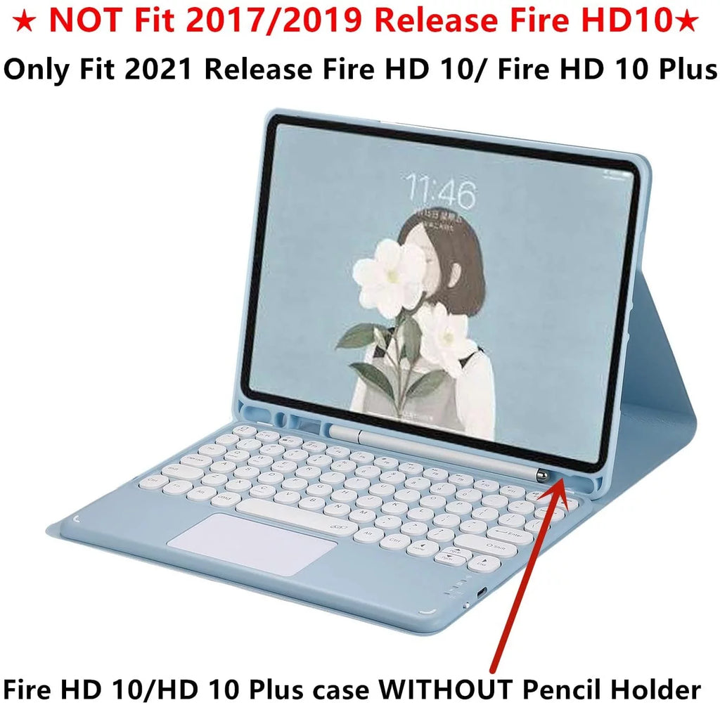 Keyboard Case with Touchpad Detachable Keyboard Cover U86502