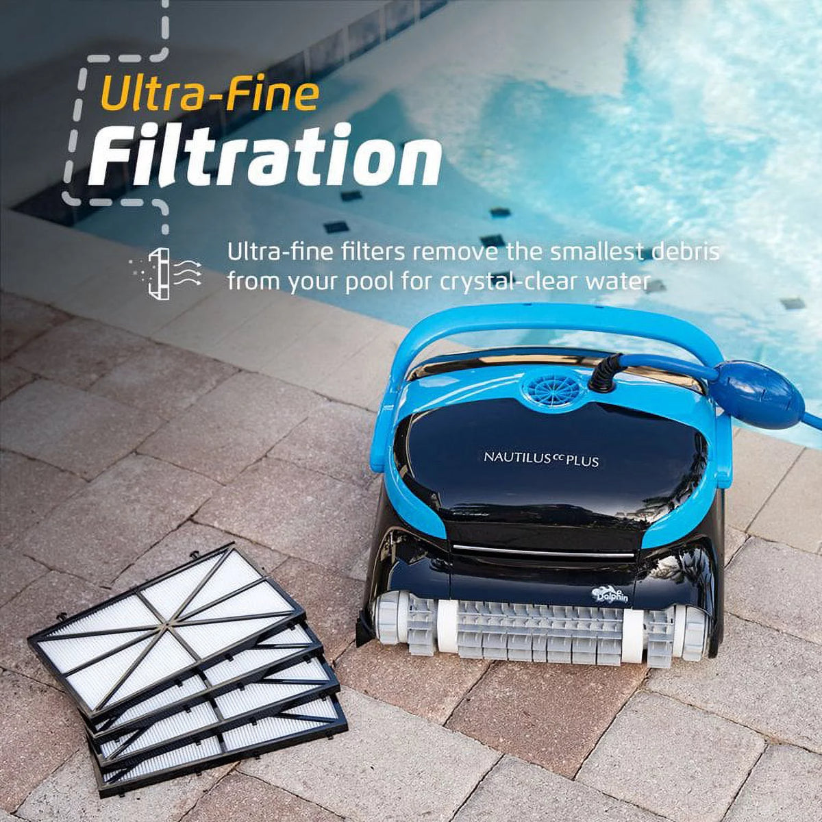 Robotic Pool Cleaner with Ultra Fine Filter L210441