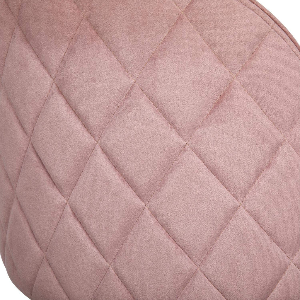 Pink Velvet Accent Chairs with Metal Legs, Set of 2 J313514