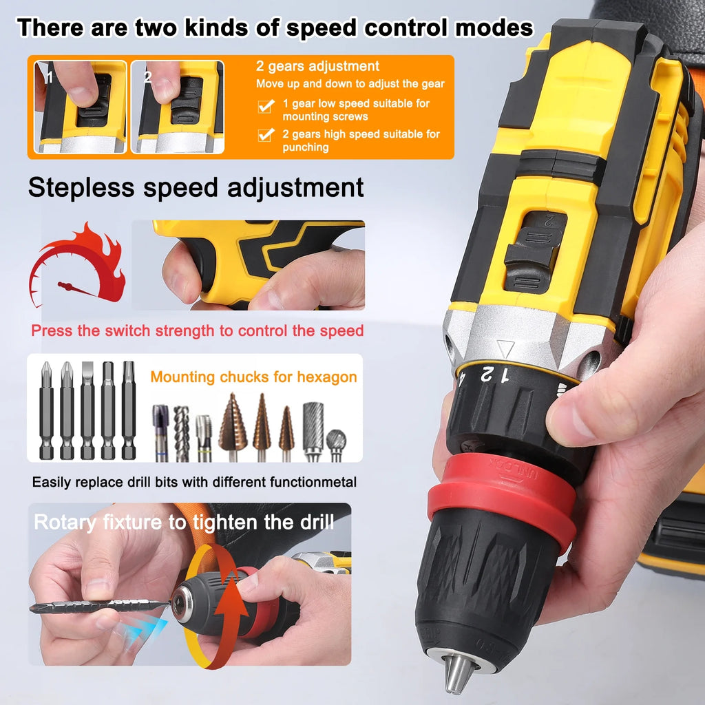 Electric Screwdriver 21V 2in1 Drill Set B832