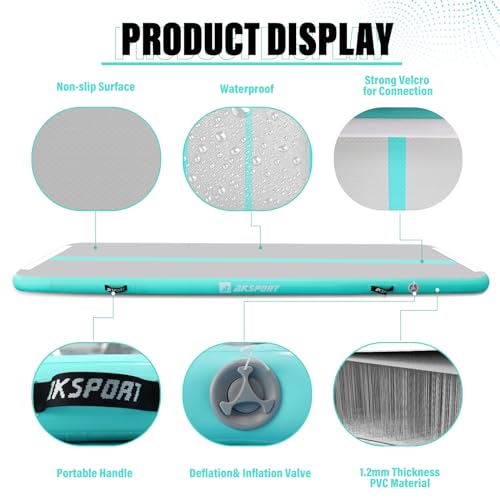 Inflatable Gymnastics Tumbling Mat with Air Pump T7827