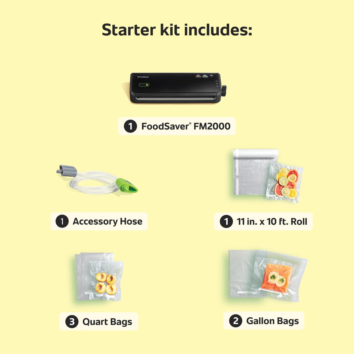 Vacuum Sealer Starter System with Bags H431809
