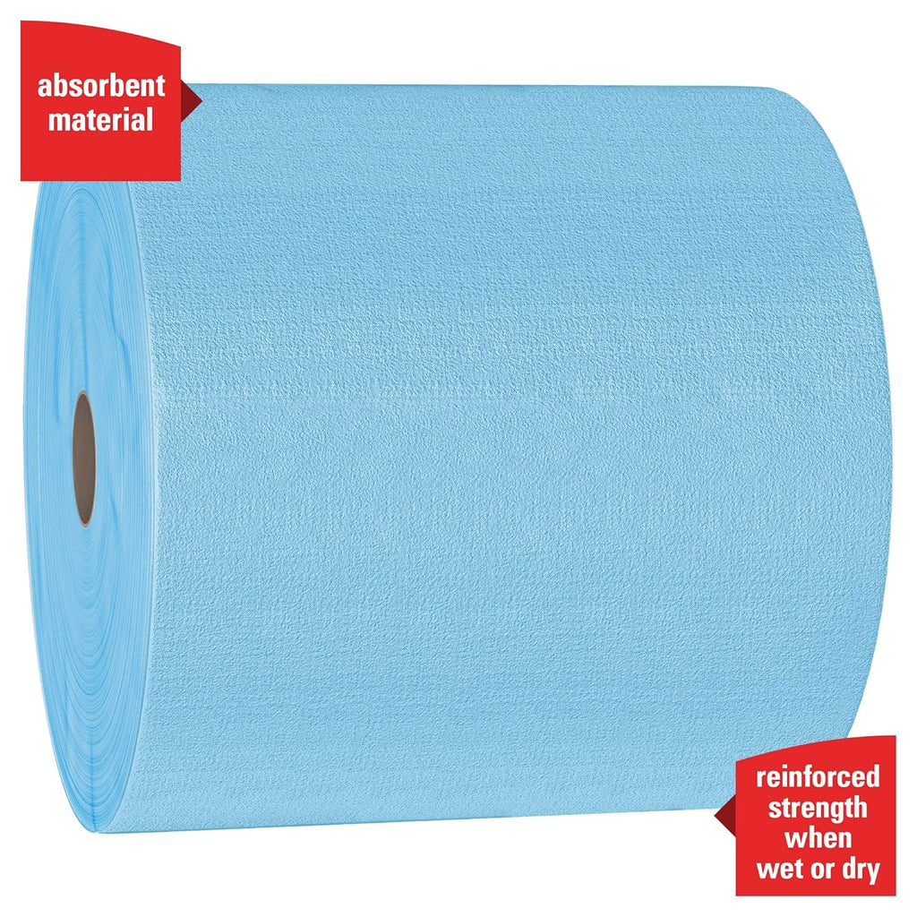 Blue Jumbo Roll Multi-Task Cleaning Cloths, 1,100 Sheets / Roll, 1 Roll / Case W3425
