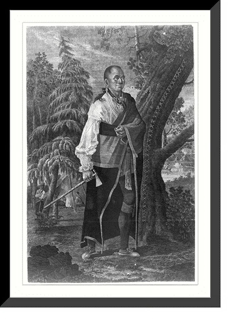 Framed Print Portrait of Hendrick Mohawk chief N166120