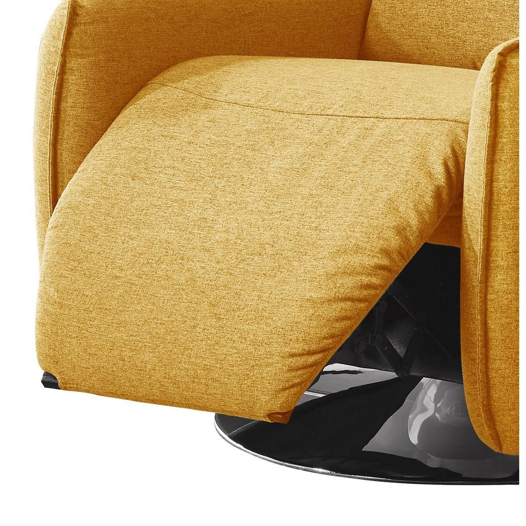 Yellow Swivel Reclining Lounge Chair V288250