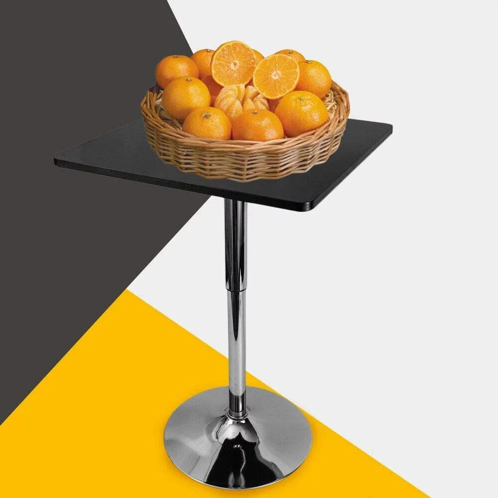 Black 360° Swivel Square Adjustable Bar Table I516716