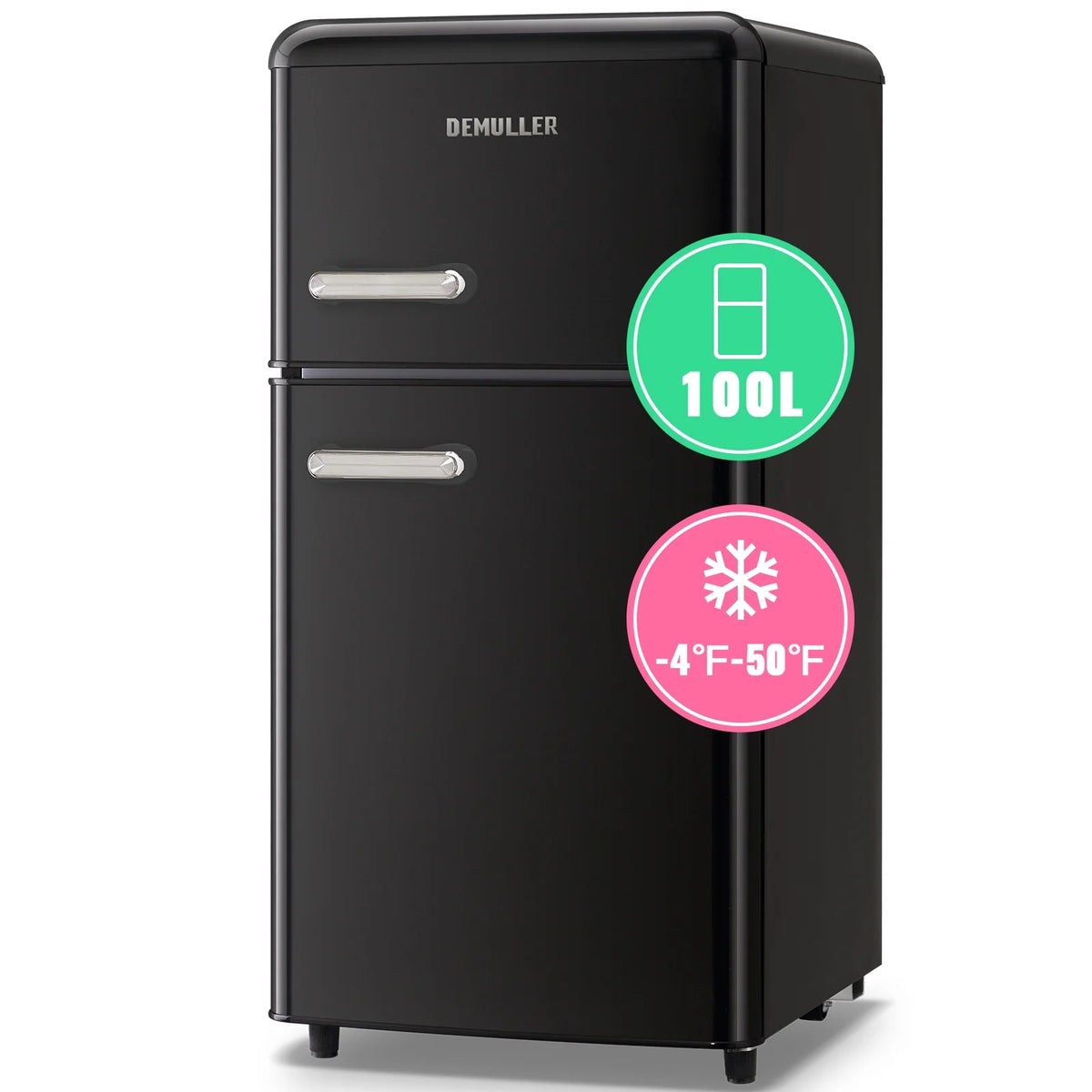 3.5 Cu. ft Double Door Mini Fridge T507
