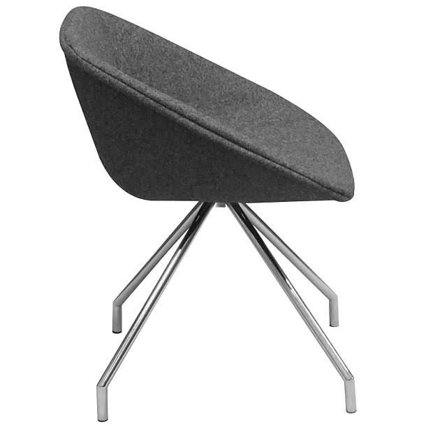 Orange Camira Wool Swivel Chair Y66618
