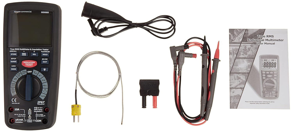 Insulation Tester with Multimeter Function, True RMS, CATIV 600V V540765