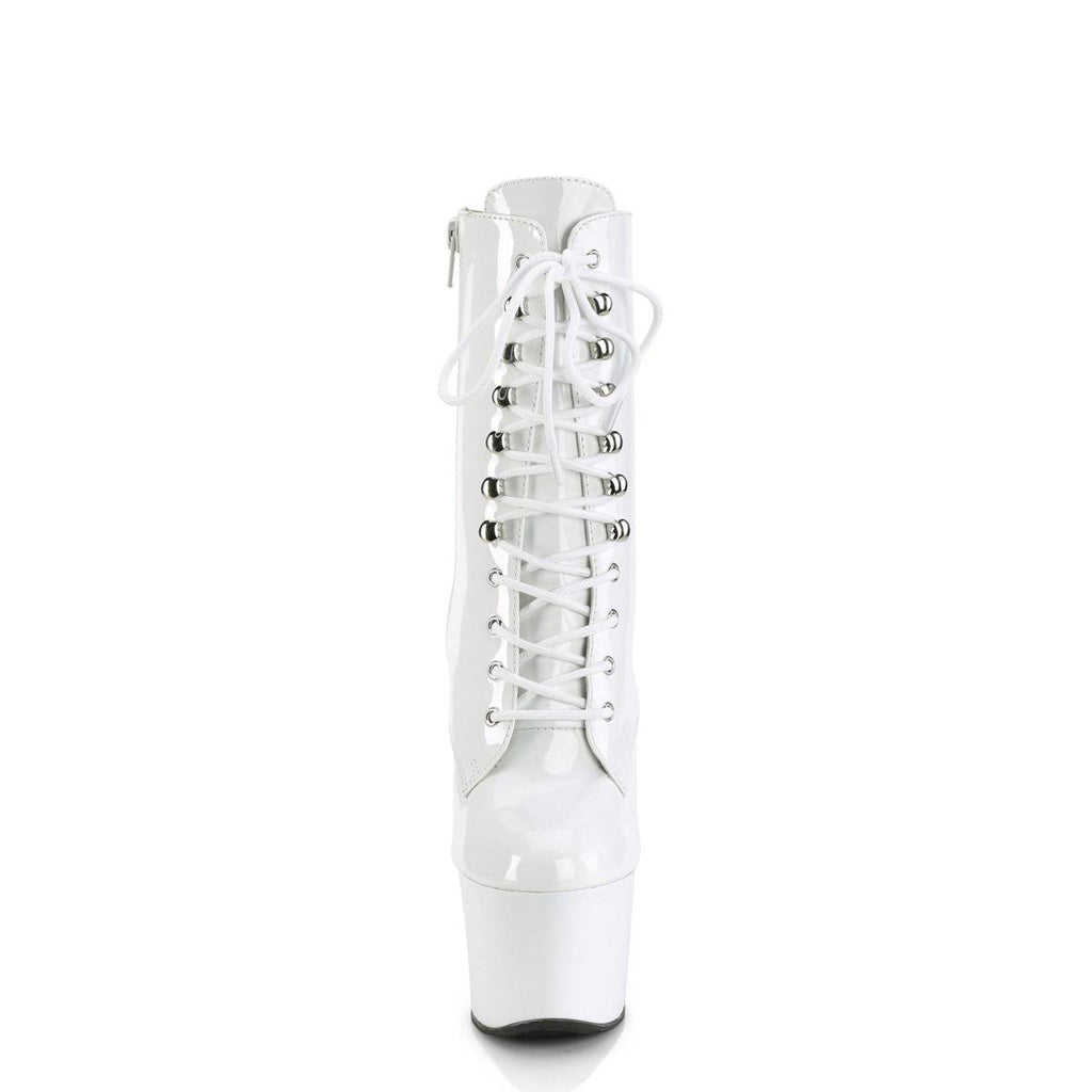 White Pat 7 Inch Heel Shoes Z316
