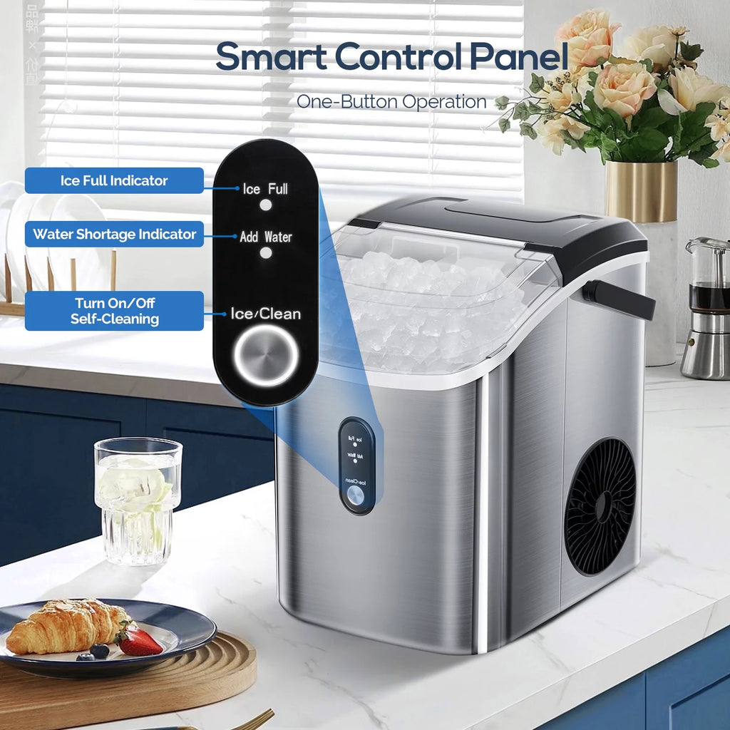 Portable Compact Nugget Ice Maker with Handle Q70127